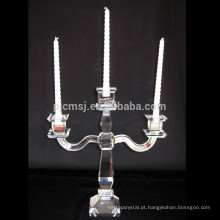 Suporte de vela de bola de cristal de suporte de flor de decoração de casa de casamento quente